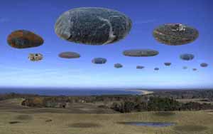 Invasion fra rummet - surrealistisk fotografi